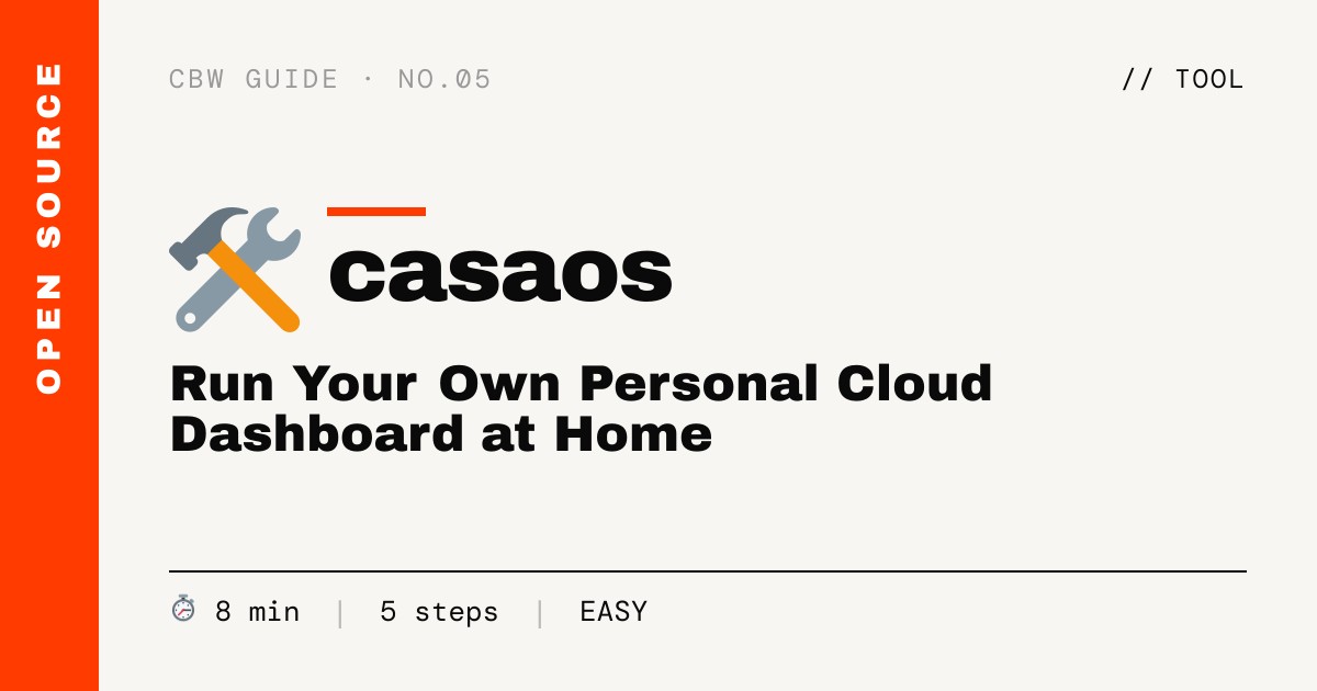 Run Your Own Personal Cloud Dashboard at Home