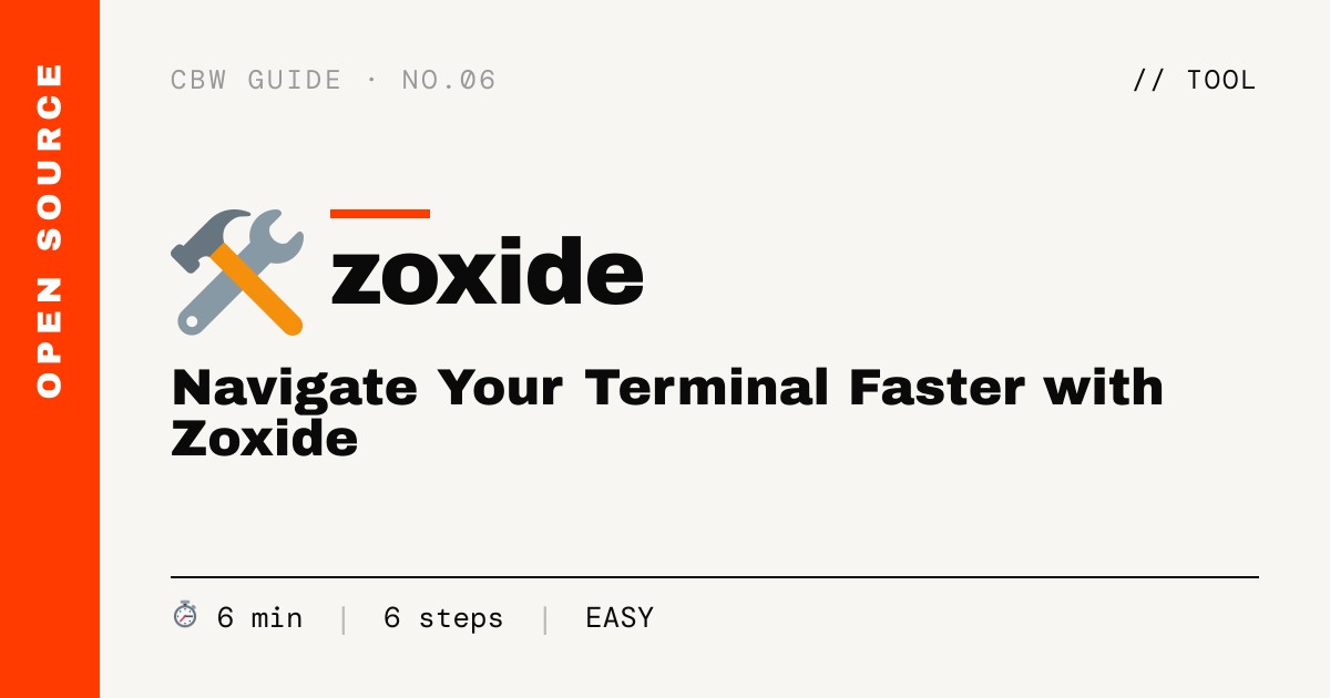 Navigate Your Terminal Faster with Zoxide